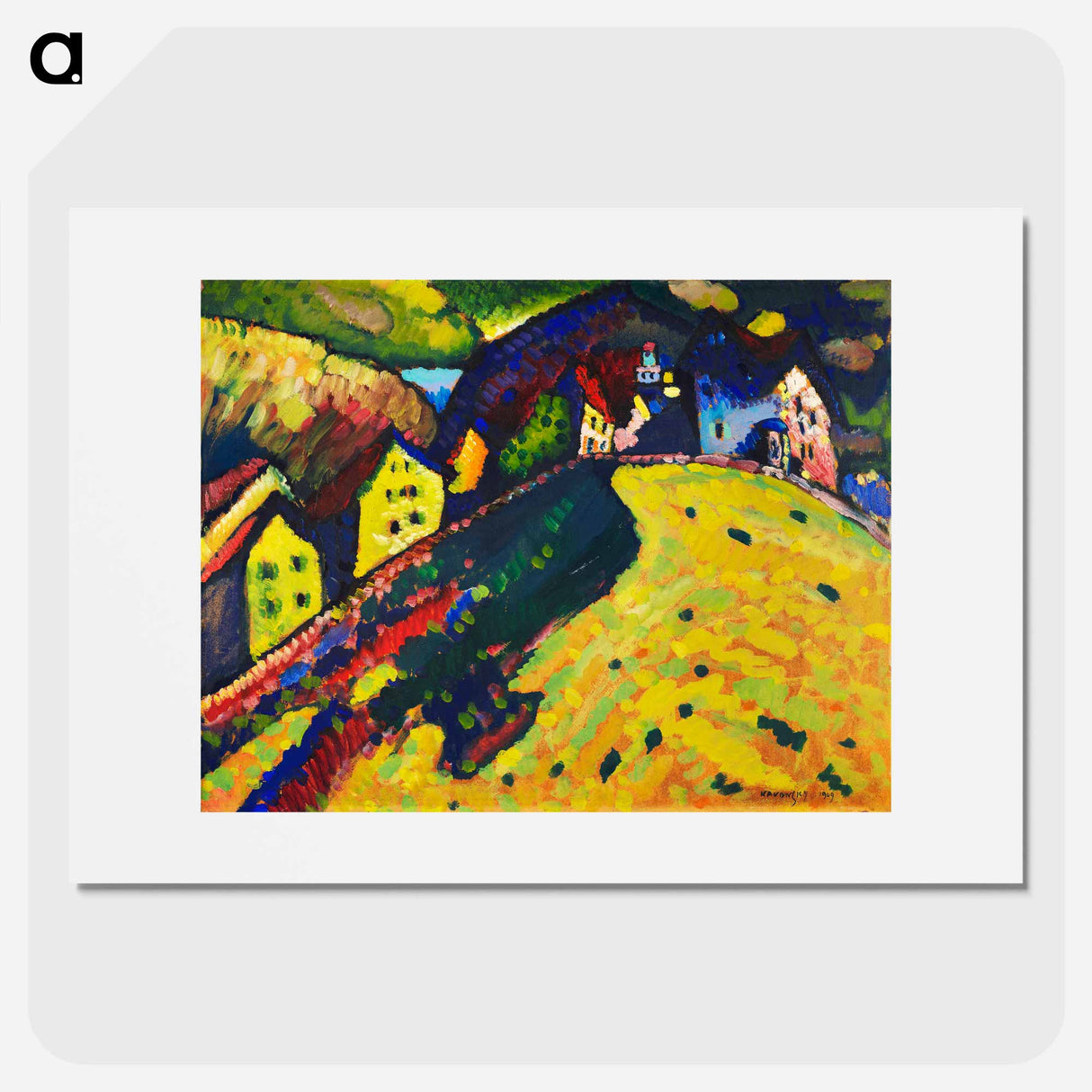 Houses at Murnau - Wassily Kandinsky Poster.