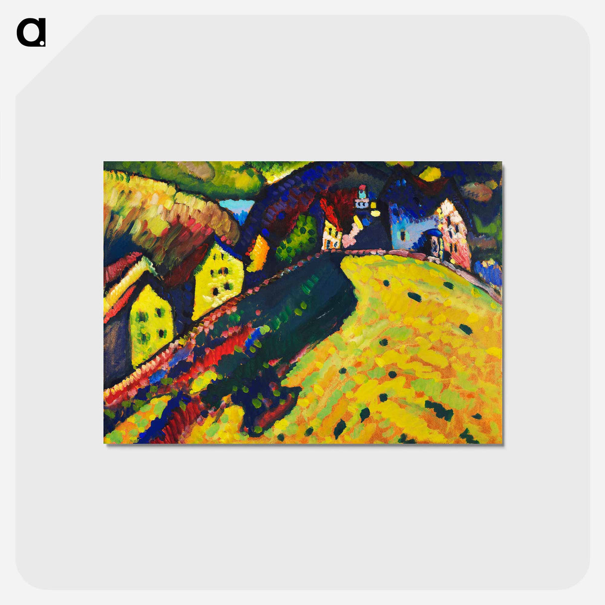 Houses at Murnau - ワシリー カンディンスキー Postcard.