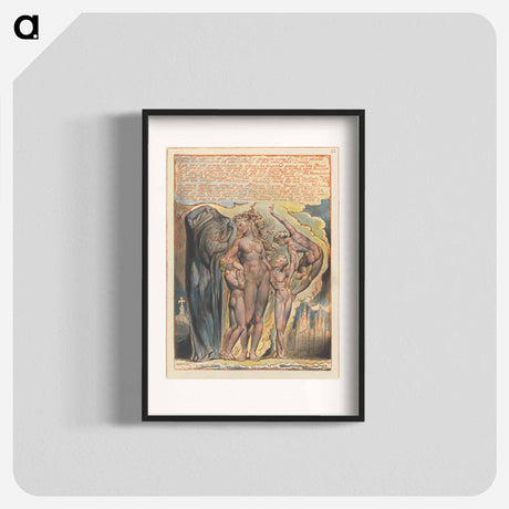 アートポスター-Jerusalem, Plate 32 - ウィリアム ブレイク Poster.