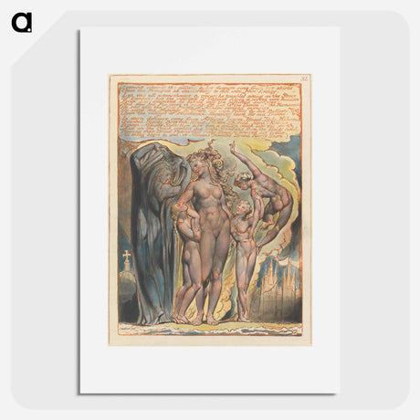 アートポスター-Jerusalem, Plate 32 - ウィリアム ブレイク Poster.