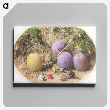 Plums and Mulberries - ウィリアム ヘンリー ハント Canvas.