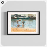 Boys Wading - Winslow Homer Poster.