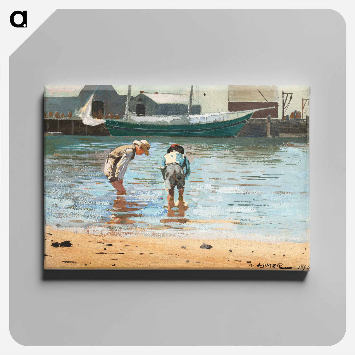 Boys Wading - Winslow Homer Canvas.