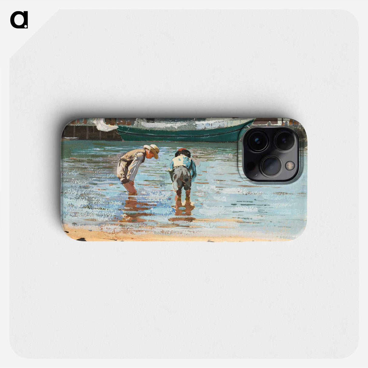 Boys Wading - Winslow Homer Phone Case.