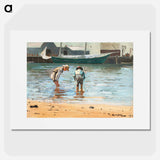 Boys Wading - Winslow Homer Poster.