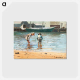 アートポストカード-Boys Wading - ウィンスロー ホーマー Postcard.