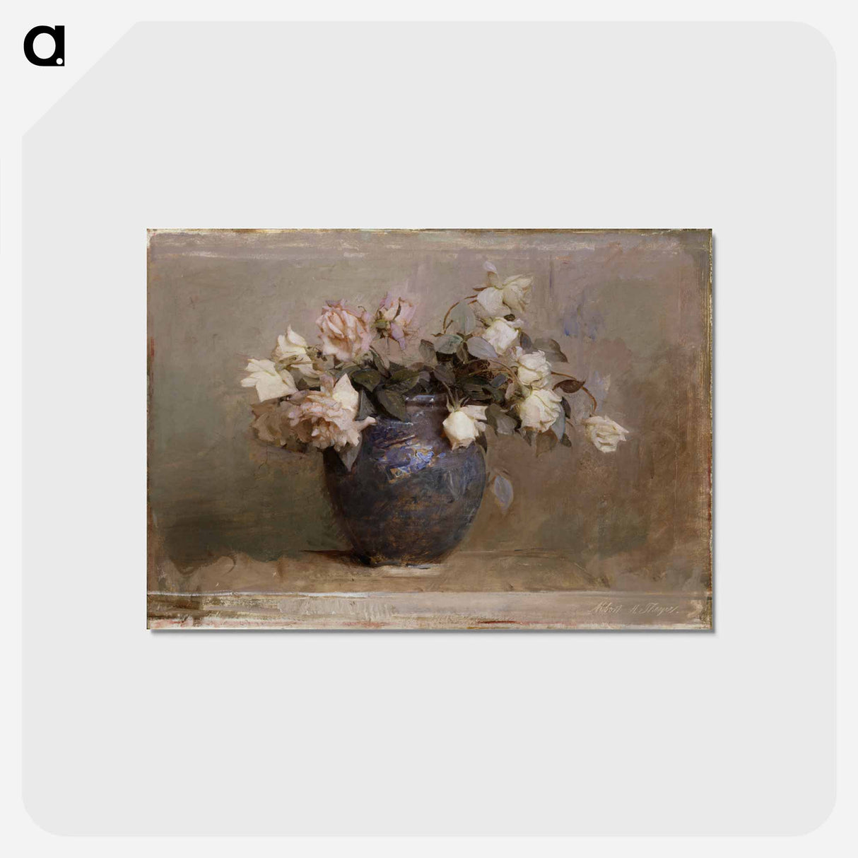 アートポストカード-Roses - アボット ハンダーソン セイヤー Postcard.