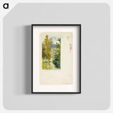 Summer landscape, tall birches - アルバート エーデルフェルト Poster.