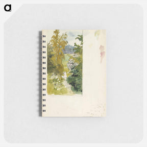 アートメモ帳-Summer landscape, tall birches - アルバート エーデルフェルト Memo.