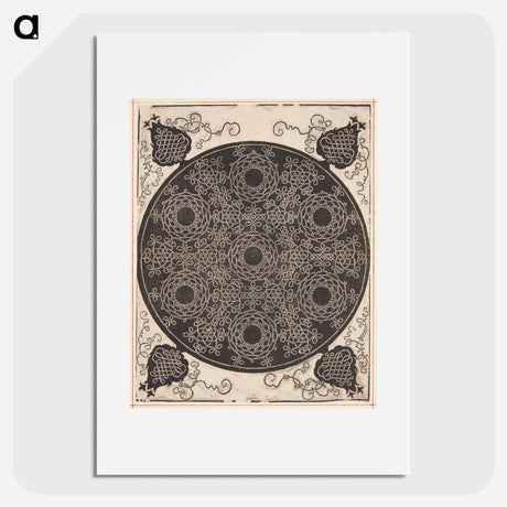 アートポスター-Knob with seven rings - アルブレヒト デューラー Poster.