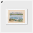アートポストカード-Four Geese by the River - アルフレッド シスレー Postcard.