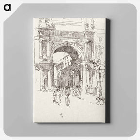 アートパネル-Piazza Vittorio Emanuele - 不思議の国のアリス Canvas.