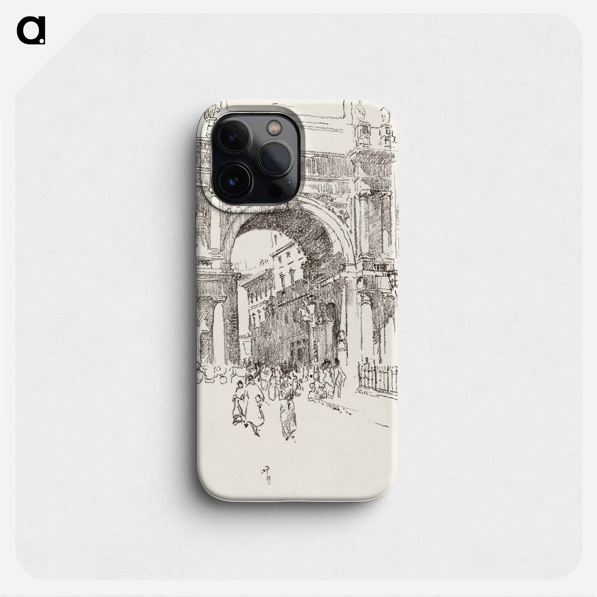 Piazza Vittorio Emanuele - Alice in Wonderland Phone Case.