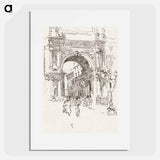 Piazza Vittorio Emanuele - 不思議の国のアリス Poster.