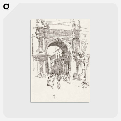 アートポストカード-Piazza Vittorio Emanuele - 不思議の国のアリス Postcard.