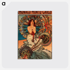 アートポストカード-Monaco Monte Carlo - アルフォンス ミュシャ Postcard.