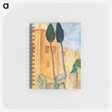 Cypresses and Houses at Cagnes - アメデオ モディリアーニ Memo.