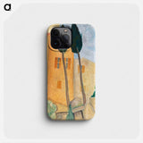 Cypresses and Houses at Cagnes - アメデオ モディリアーニ Phone Case.