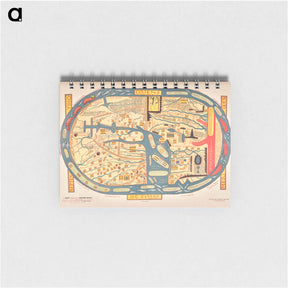 アートメモ帳-S. Beati Liebanensis mappam mundi - アンティーク地図 Memo.