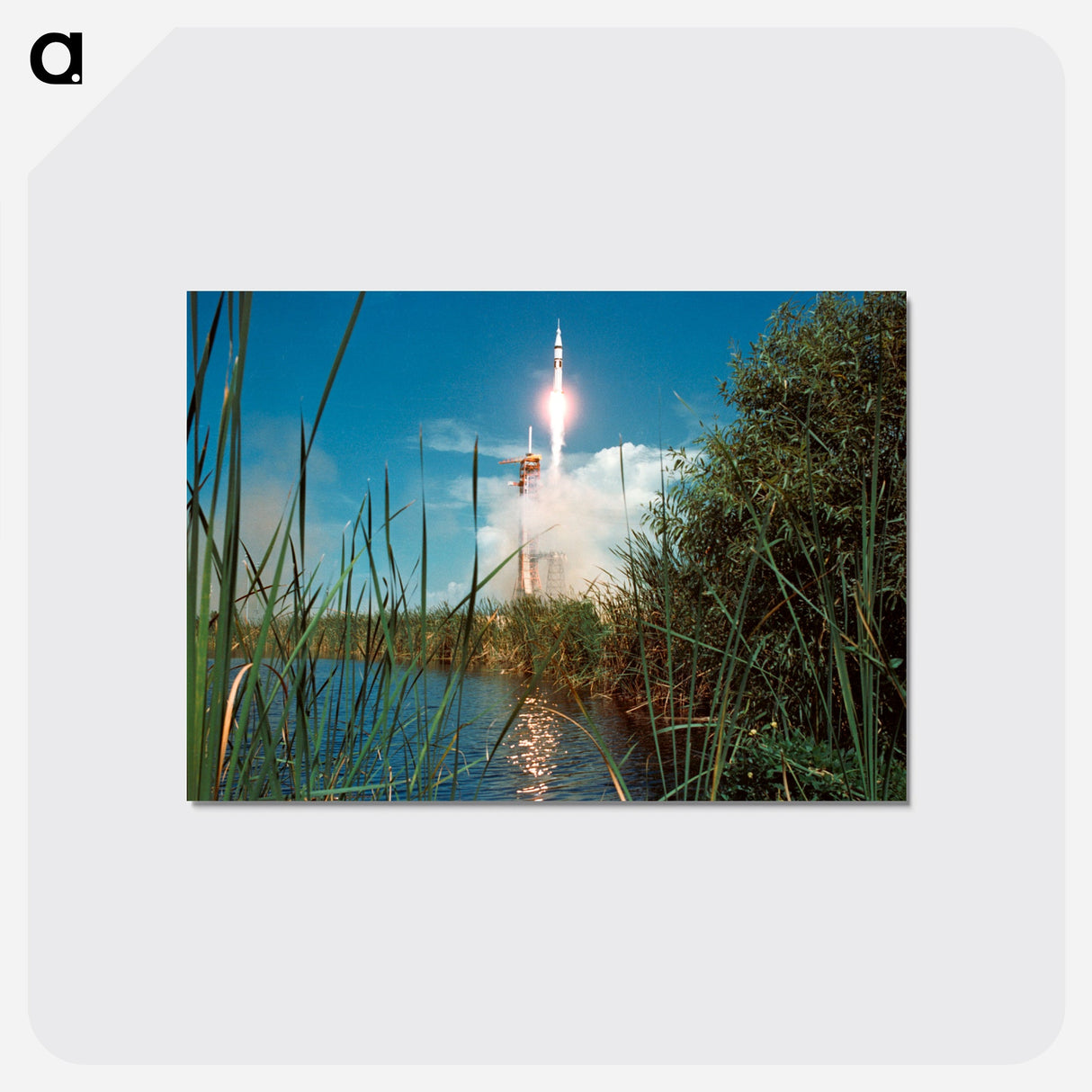 Liftoff - Apollo-Soyuz Test Project - アポロ月面着陸 Postcard.