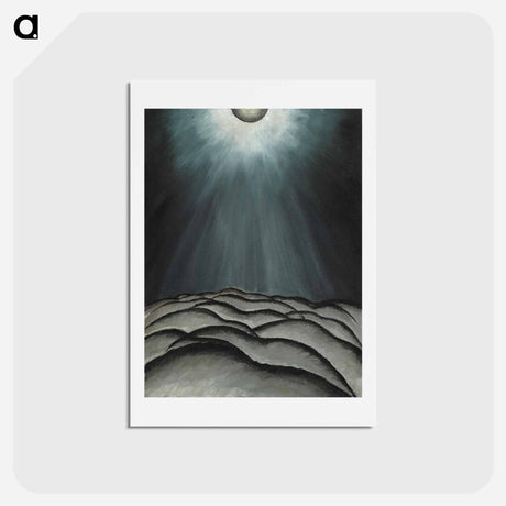 アートポストカード-Moon and Sea No. II - アーサー ダヴ Postcard.