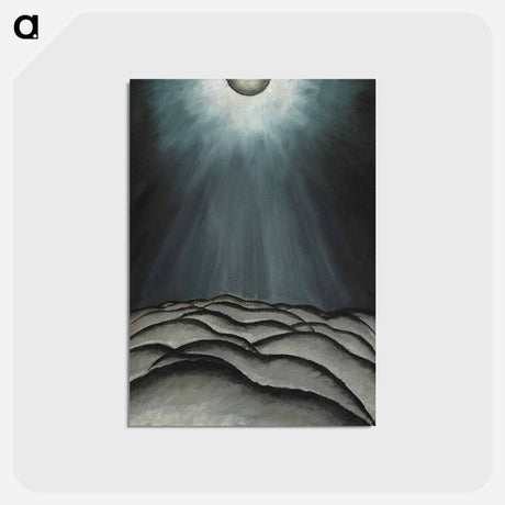 アートポストカード-Moon and Sea No. II - アーサー ダヴ Postcard.