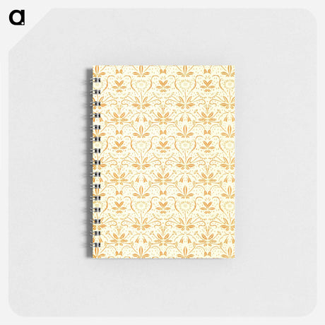 アートメモ帳-Decorative Paper from Flora's Feast
 - 大英図書館 Memo.