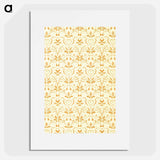 アートポスター-Decorative Paper from Flora's Feast
 - 大英図書館 Poster.