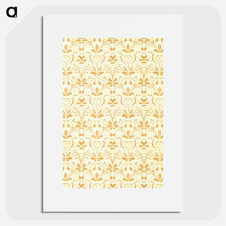 アートポスター-Decorative Paper from Flora's Feast
 - 大英図書館 Poster.