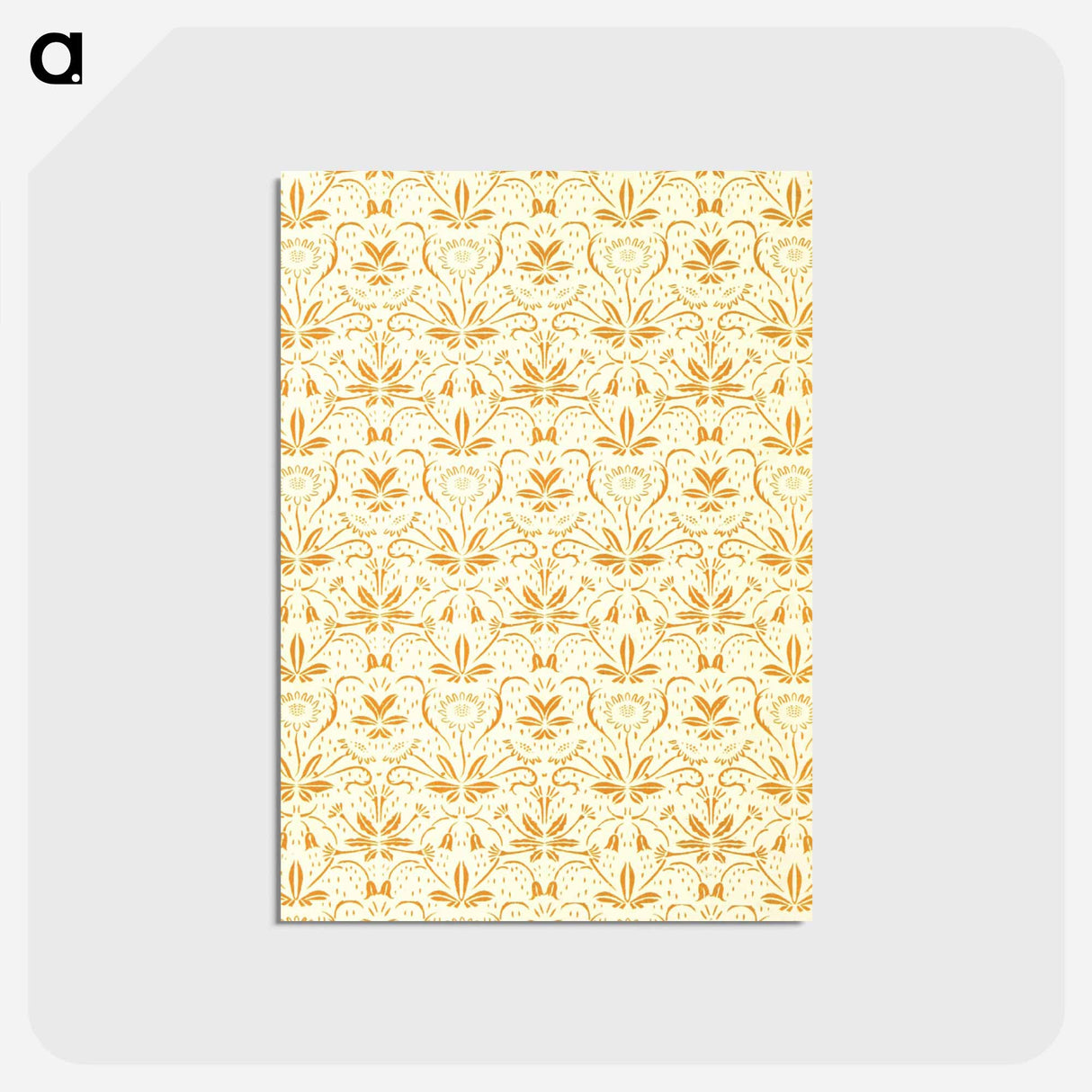 アートポストカード-Decorative Paper from Flora's Feast
 - 大英図書館 Postcard.