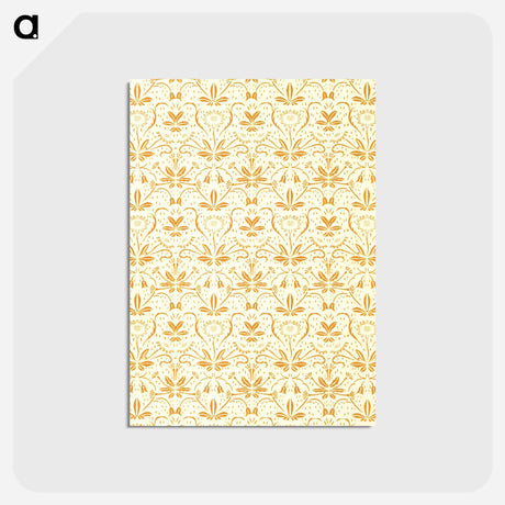 アートポストカード-Decorative Paper from Flora's Feast
 - 大英図書館 Postcard.