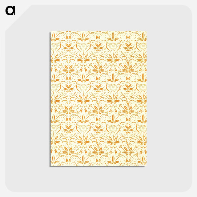 アートポストカード-Decorative Paper from Flora's Feast
 - 大英図書館 Postcard.