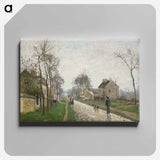 The title is not explicitly mentioned in the provided description. Please provide a description that includes the title of the artwork. - Camille Pissarro Canvas.