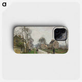 The title is not explicitly mentioned in the provided description. Please provide a description that includes the title of the artwork. - Camille Pissarro Phone Case.