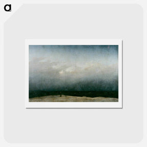 アートポストカード-The Monk by the Sea - カスパー ダーヴィト フリードリヒ Postcard.