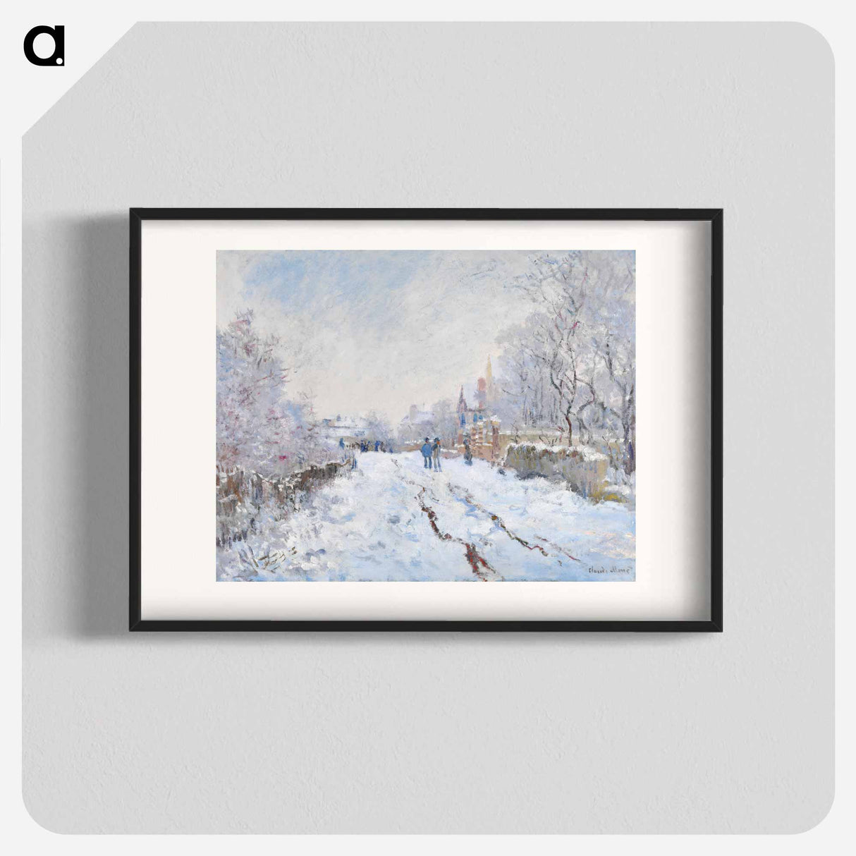 Snow at Argenteuil - Claude Monet Poster.