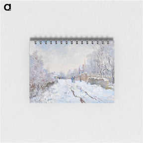 アートメモ帳-Snow at Argenteuil - クロード モネ Memo.
