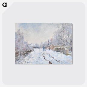 アートポストカード-Snow at Argenteuil - クロード モネ Postcard.