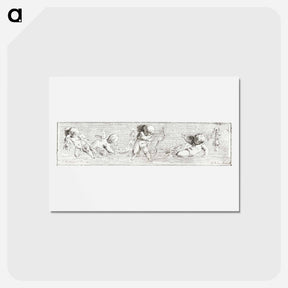 アートポストカード-Vier Putti
 - コルネリス プロース ファン アムステル Postcard.
