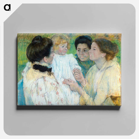 アートパネル-Women Admiring a Child
 - デトロイト美術館 Canvas.