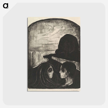 アートポストカード-Attraction I - エドヴァルド ムンク Postcard.