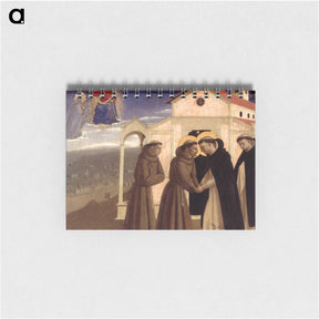 アートメモ帳-Meeting of St. Francis and St. Dominic - フラ アンジェリコ Memo.