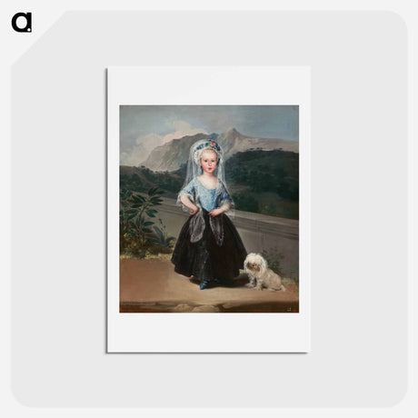 アートポストカード-María Teresa de Borbón y Vallabriga, later Condesa de Chinchón - フランシスコ デ ゴヤ Postcard.