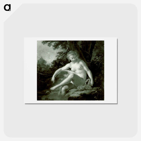 アートポストカード-Bathing Nymph - フランソワ ブーシェ Postcard.