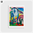 アートポストカード-Blue Horse I - フランツ マルク Postcard.