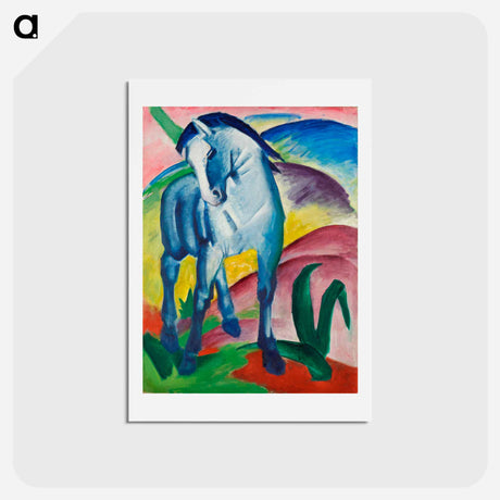 アートポストカード-Blue Horse I - フランツ マルク Postcard.