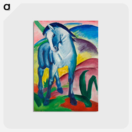 アートポストカード-Blue Horse I - フランツ マルク Postcard.