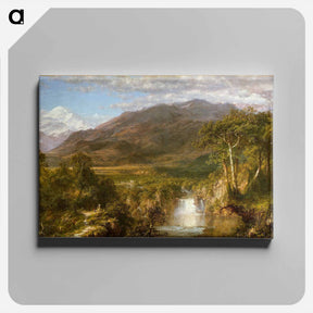 アートパネル-Heart of the Andes - フレデリック エドウィン チャーチ Canvas.