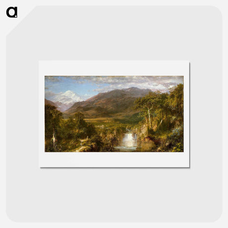 アートポストカード-Heart of the Andes - フレデリック エドウィン チャーチ Postcard.