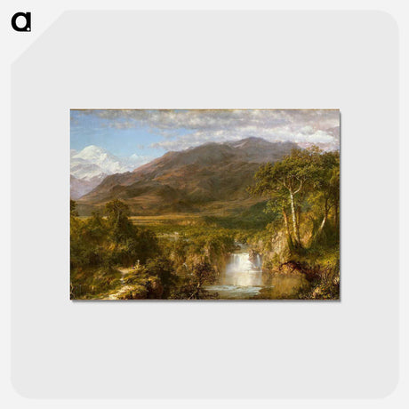 アートポストカード-Heart of the Andes - フレデリック エドウィン チャーチ Postcard.